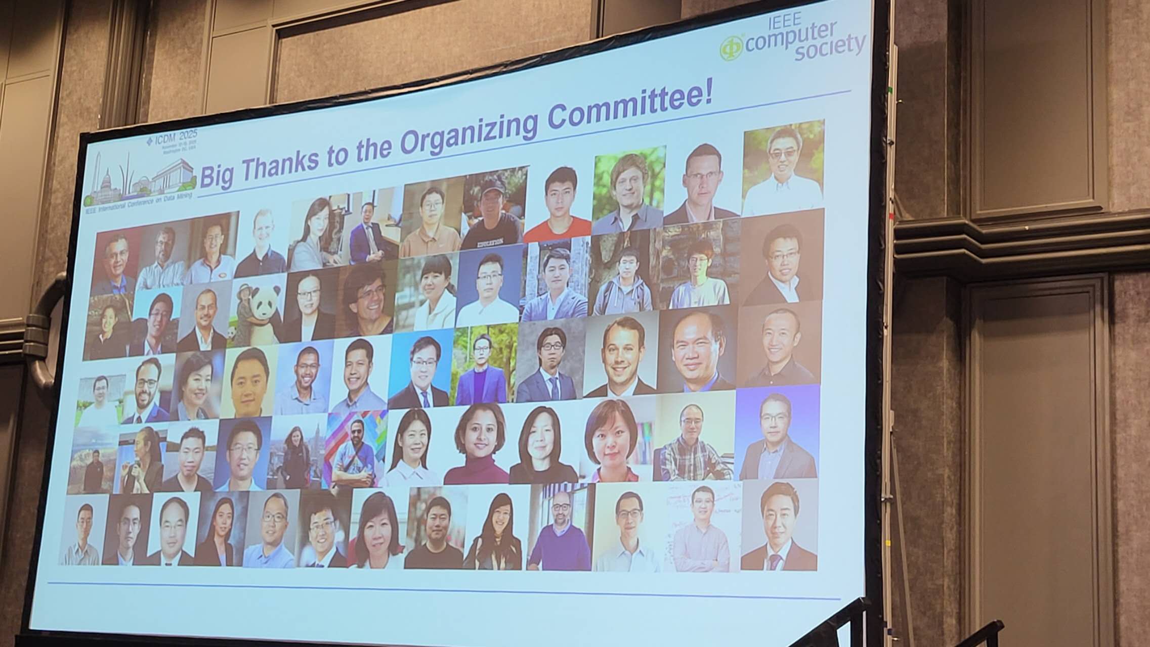 Big Thanks to the Organizing Committee — ICDM 2025