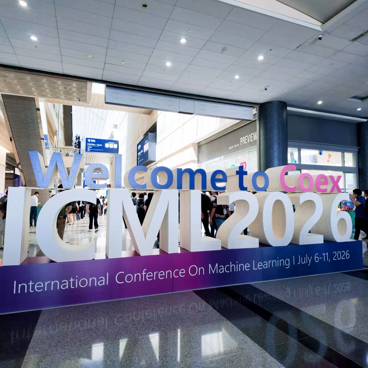 ICML 2026 欢迎标识:Welcome to Coex ICML 2026